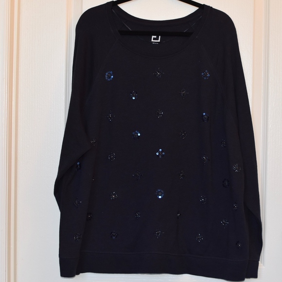 jcpenney Sweaters - JCPenney Lightweight Embellished Sweater